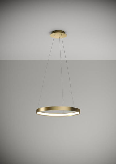 ANELLO Sforzin illuminazione Sospensione Ø55cm Oro Dimmer 3000K